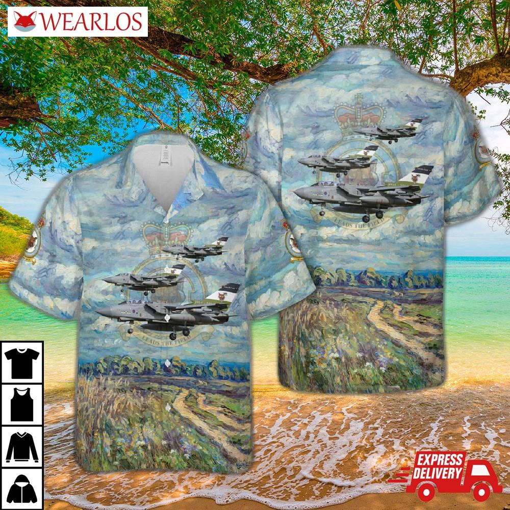 Royal Air Force 12 Sqn Panavia Tornado Gr4 Hawaiian Shirt