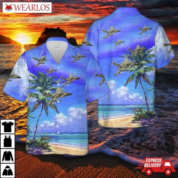 Royal Air Force 19 Squadron Blackburn B 87 "barghest" F(aw) 3 “wz507 A” Hawaiian Shirt