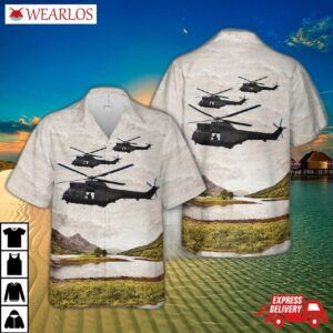 Royal Air Force 33 Squadron Westland Sa-330e Puma Hc1 Xw198 Hawaiian Shirt