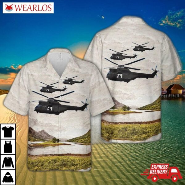 Royal Air Force 33 Squadron Westland Sa-330e Puma Hc1 Xw198 Hawaiian Shirt