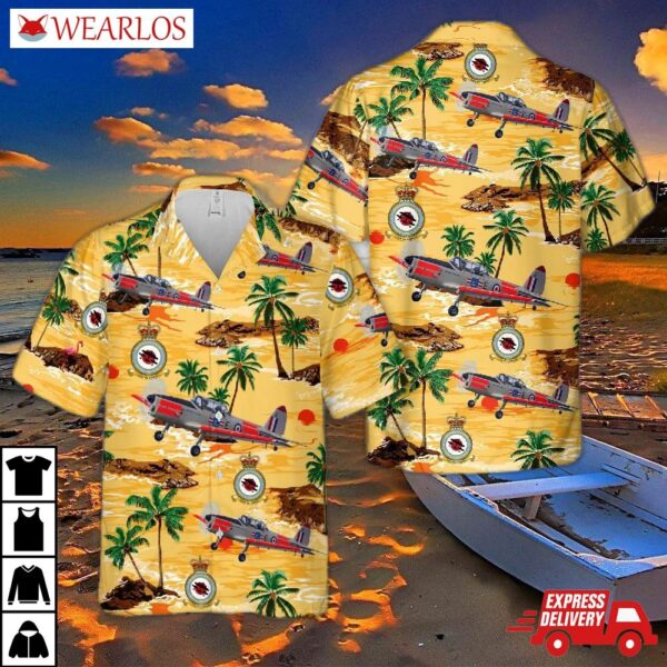 Royal Air Force "battle Of Britain Memorial Flight" Chipmunk Wg486 Hawaiian Shirt