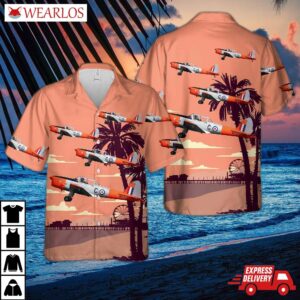 Royal Air Force "battle Of Britain Memorial Flight" Chipmunk Wk518 Hawaiian Shirt