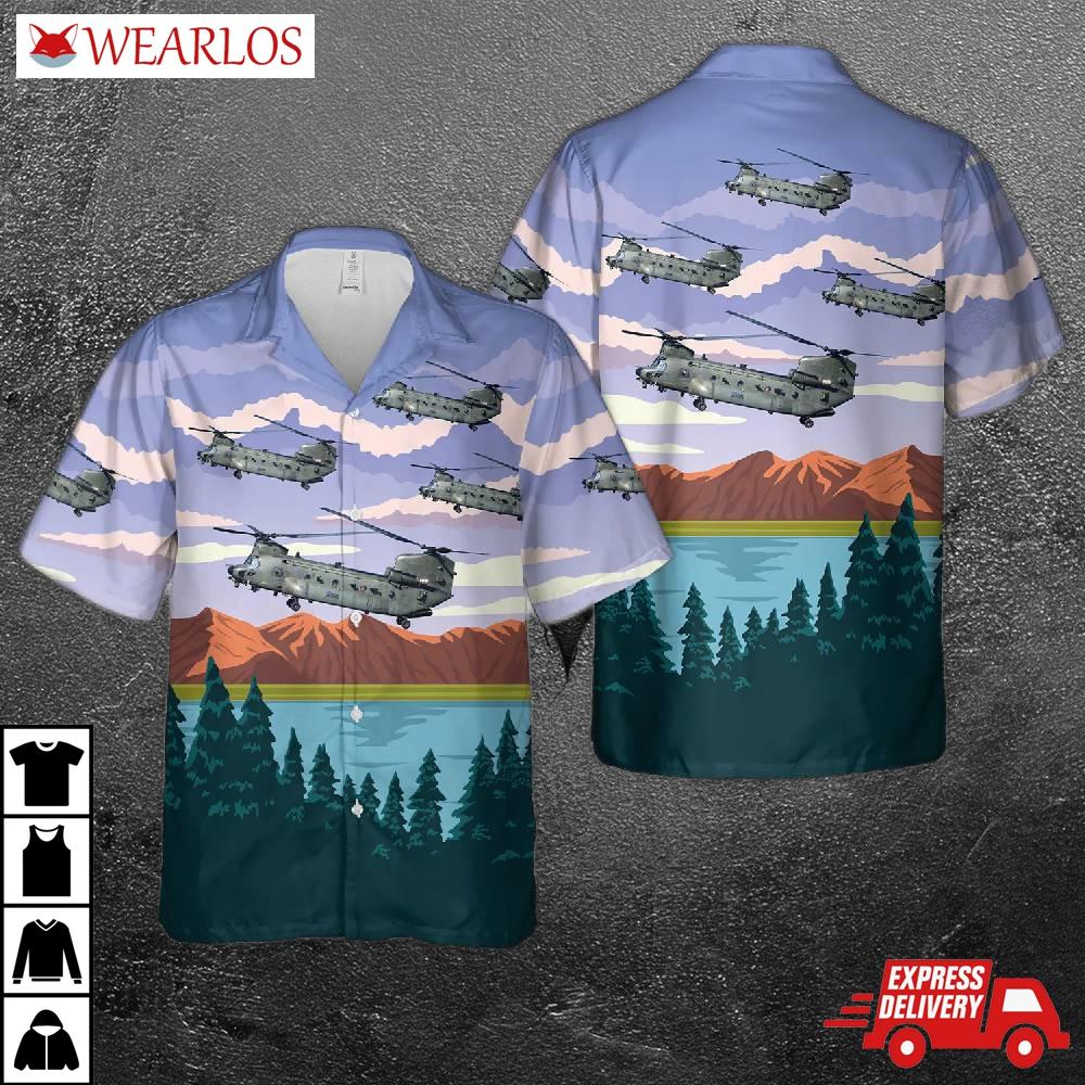 Royal Air Force Boeing Chinook Hc3 (352) Hawaiian Shirt