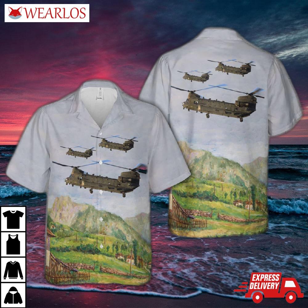 Royal Air Force Chinook Hc.6as Hawaiian Shirt