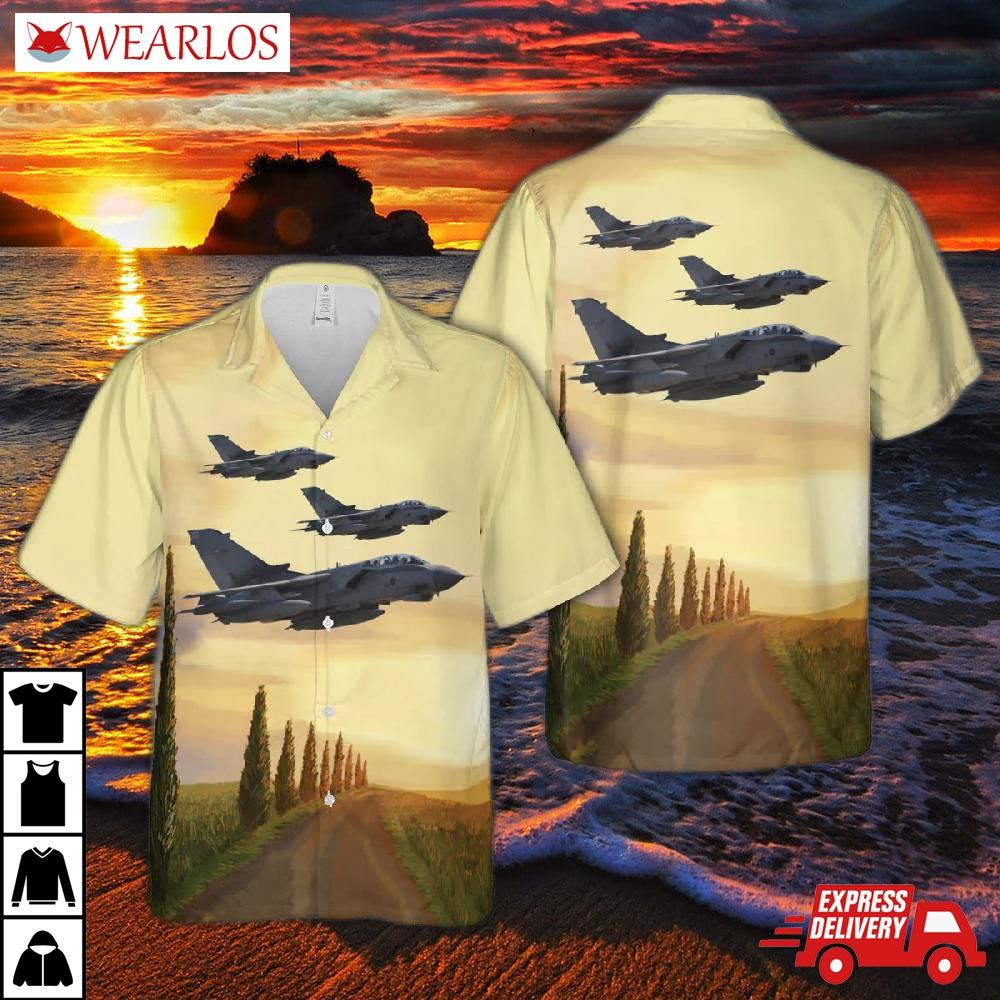 Royal Air Force No 15(r) Sqn Panavia Tornado Gr4 Zg754 130 Hawaiian Shirt