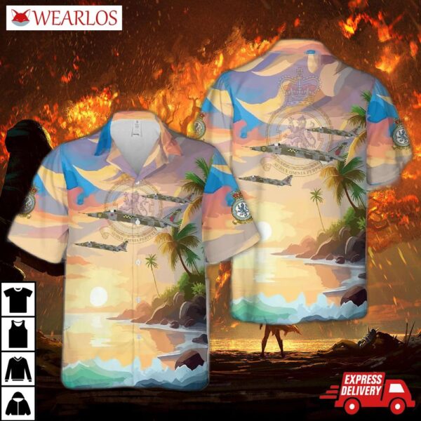 Royal Air Force Sepecat Jaguar Gr1 Xx109 Of 54 Squadron Hawaiian Shirt