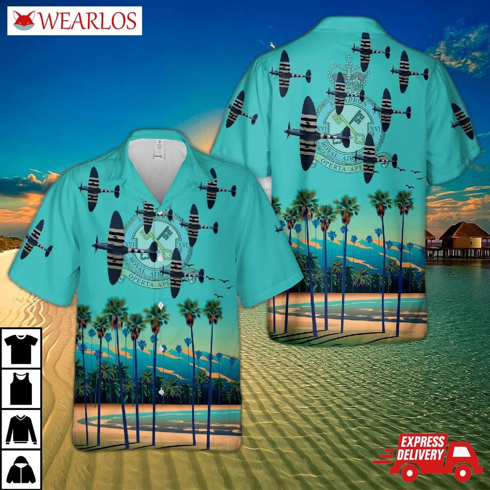 Royal Air Force Supermarine Spitfire Pr.xix No. 16 Squadron Hawaiian Shirt