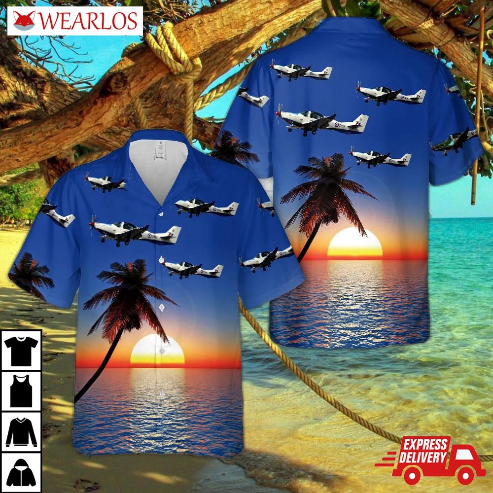 Royal Air Force Zm311 Grob G120tp Prefect T1 Cn 11129 Hawaiian Shirt