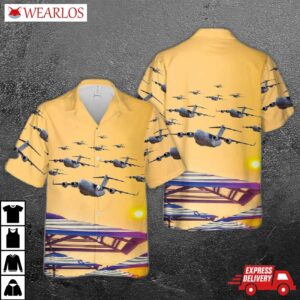 Royal Australian Air Force C-17a Globemaster 3D Hawaiian Shirt
