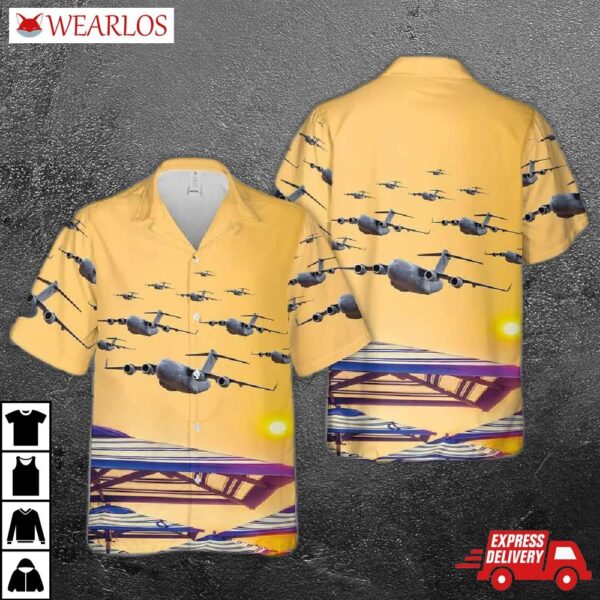 Royal Australian Air Force C-17a Globemaster 3D Hawaiian Shirt