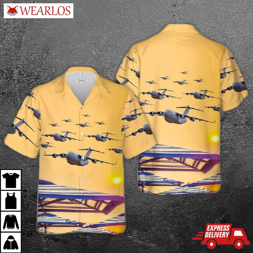 Royal Australian Air Force C-17a Globemaster 3D Hawaiian Shirt