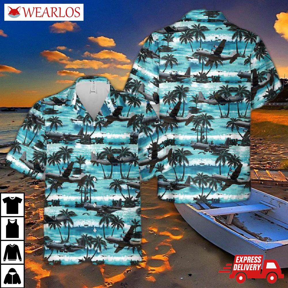 Royal Australian Air Force Lockheed Martin C-130j-30 Hercules Hawaiian Shirt