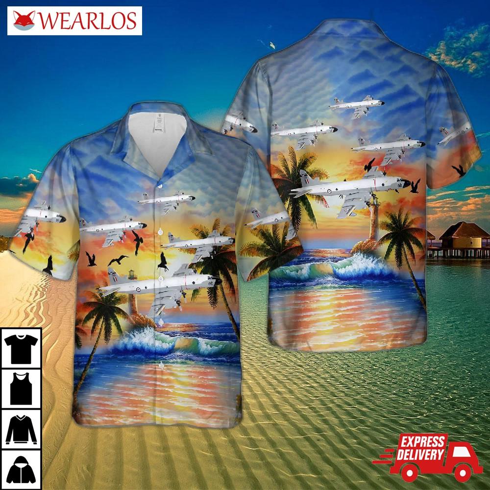 Royal Australian Air Force No. 11 Squadron P-3b Hawaiian Shirt
