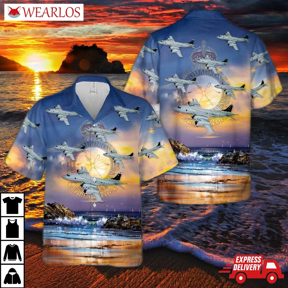 Royal Australian Air Force No. 11 Squadron P-3c Hawaiian Shirt