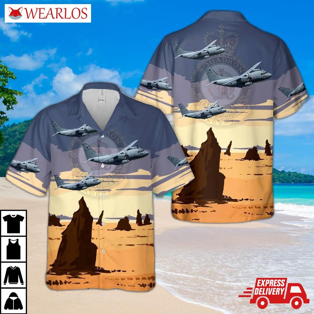 Royal Australian Air Force No. 84 Wing, 35 Squadron Raaf, Alenia C-27j Spartan (a34-009) Hawaiian Shirt