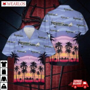 Royal Australian Air Force Spitfire Lf Mk V3D Hawaiian Shirt