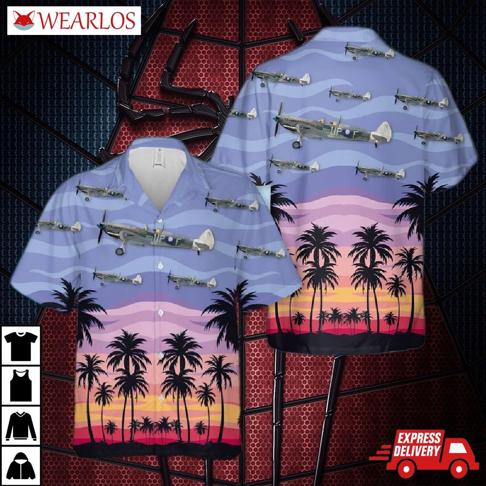 Royal Australian Air Force Spitfire Lf Mk V3D Hawaiian Shirt