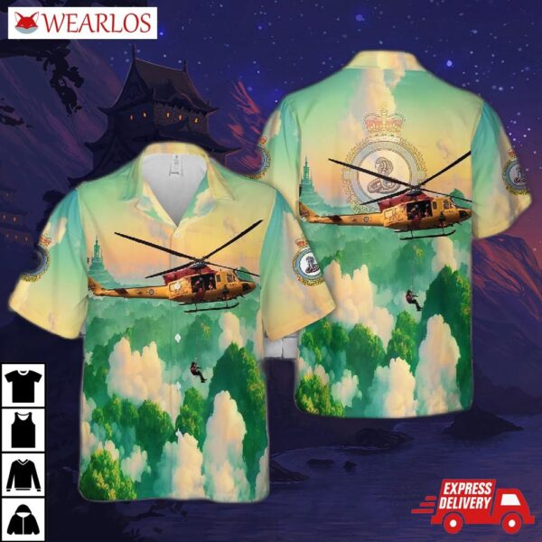 Royal Canadian Air Force 444 Combat Support Squadron Ch-146 Griffon Hawaiian Shirt