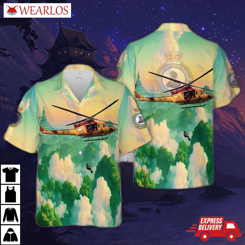 Royal Canadian Air Force 444 Combat Support Squadron Ch-146 Griffon Hawaiian Shirt