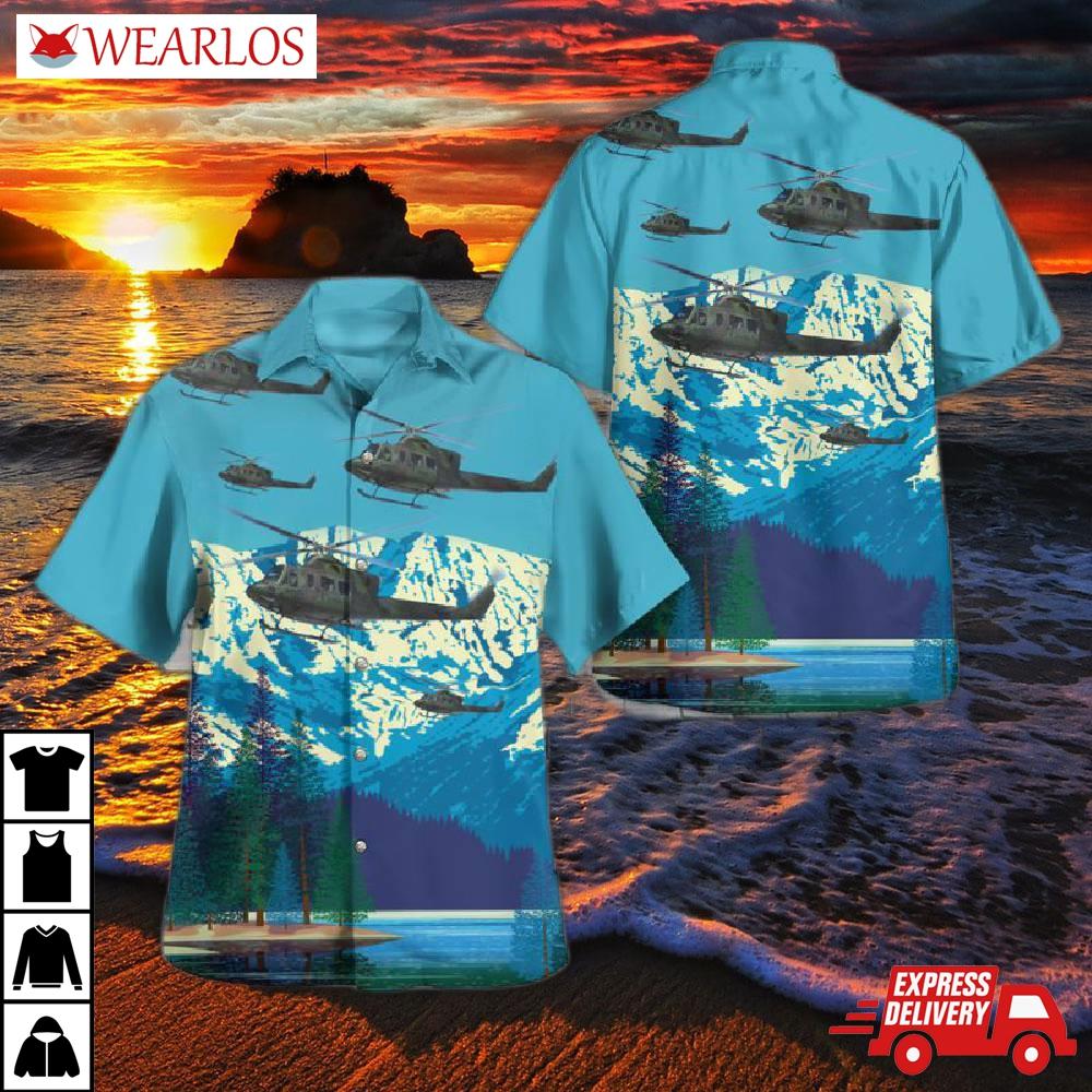 Royal Canadian Air Force Bell Ch-146 Griffon From 430 Tactical Helicopter Squadron Hawaiian Shirt