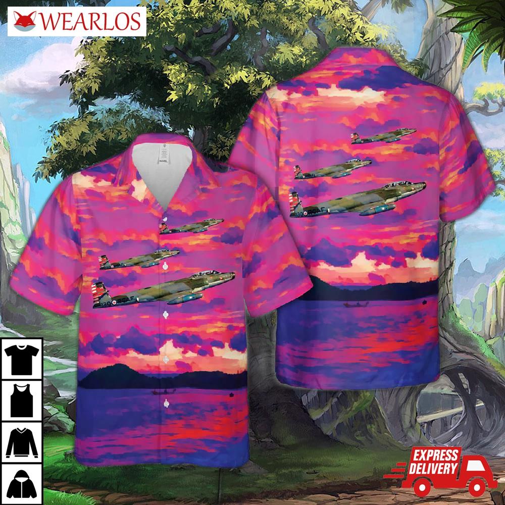 Royal Canadian Air Force (rcaf) Mk. 4b Cf-100s Of No. 423 Squadron Hawaiian Shirt