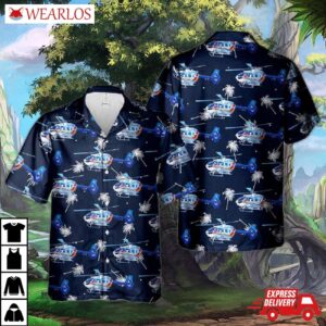 Royal Canadian Mounted Police First Helicopter H145 Hawaiian Shirt