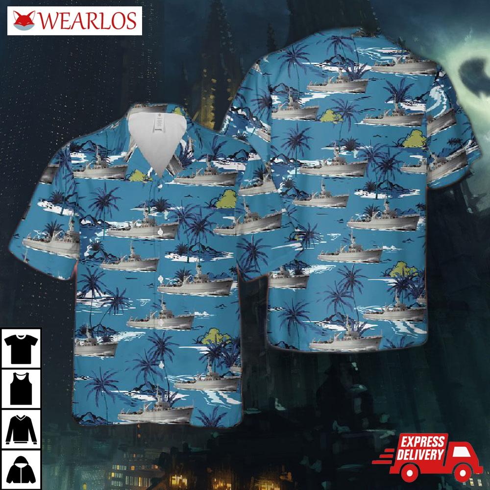 Royal Canadian Navy Bay-class Minesweeper Hawaiian Shirt