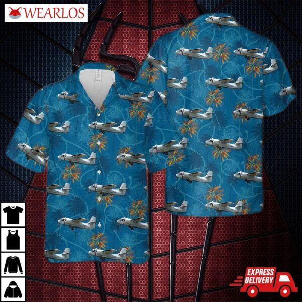 Royal Canadian Navy Cs2f-2 Tracker 1507 Hawaiian Shirt