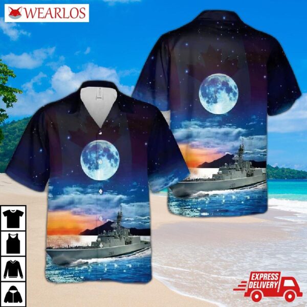 Royal Canadian Navy Hmcs Algonquin (ddg 283) Hawaiian Shirt