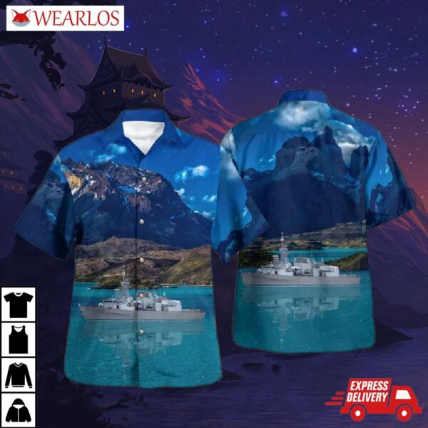 Royal Canadian Navy Hmcs Calgary Hawaiian Shirt