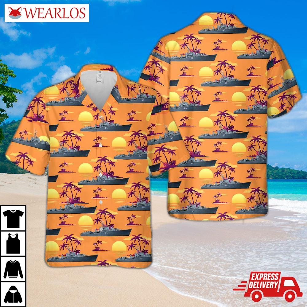 Royal Canadian Navy Hmcs Haida Flagship Hawaiian Shirt