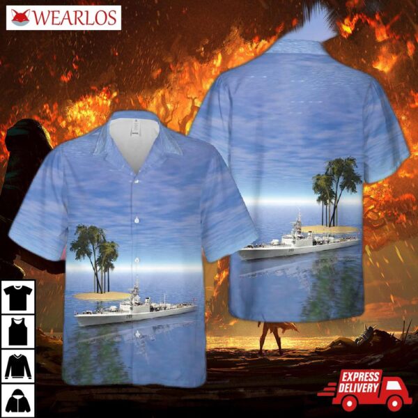 Royal Canadian Navy Hmcs Mackenzie (dde 261) Hawaiian Shirt