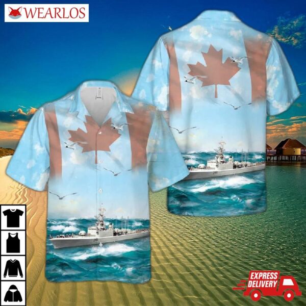 Royal Canadian Navy Hmcs Mackenzie (dde 261) Hawaiian Shirt
