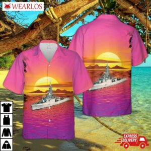 Royal Canadian Navy Hmcs Restigouche (dde 257) Hawaiian Shirt