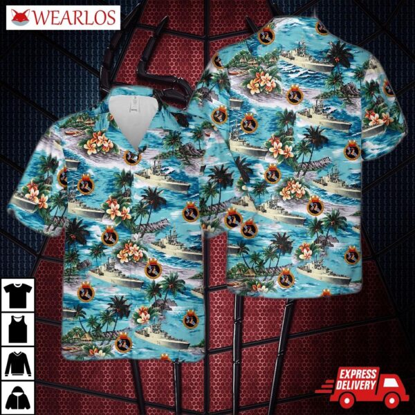 Royal Canadian Navy Hmcs Saguenay (ddh 206) Hawaiian Shirt