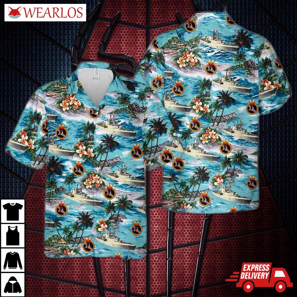Royal Canadian Navy Hmcs Saguenay (ddh 206) Hawaiian Shirt