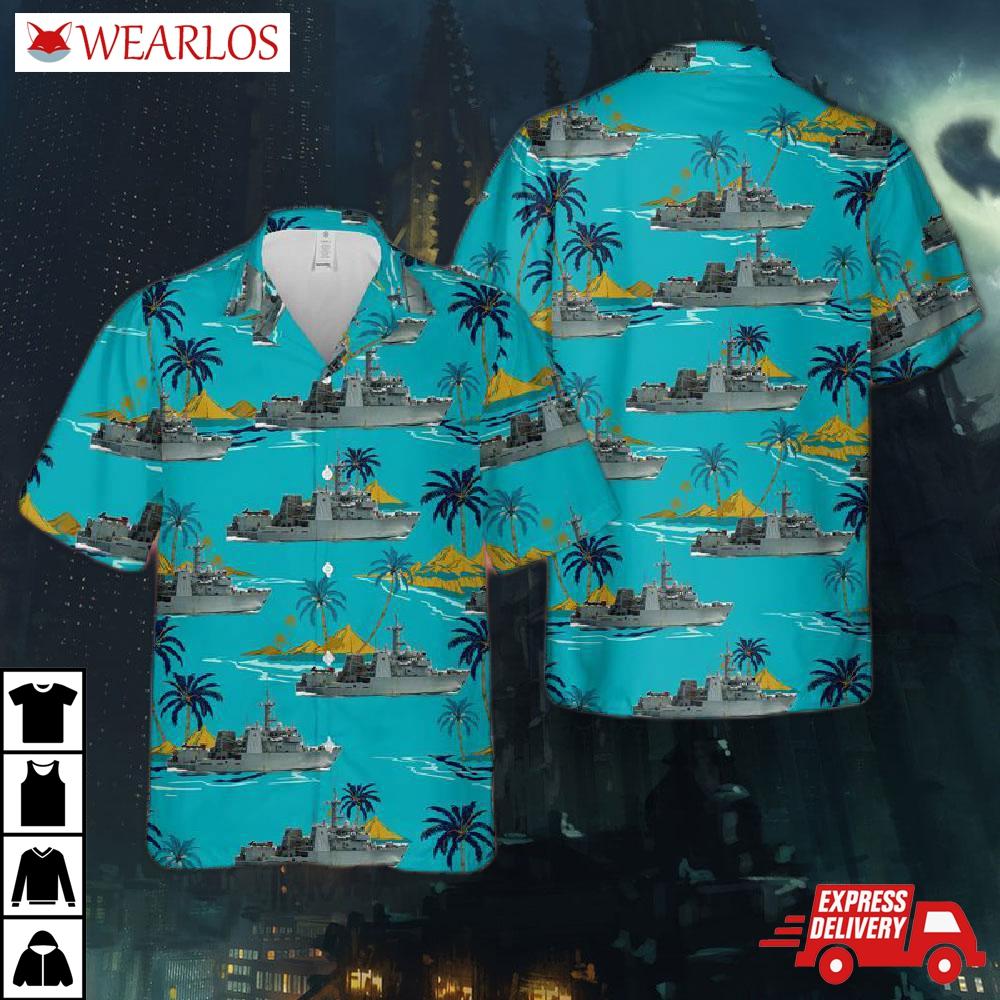 Royal Canadian Navy Kingston-class Coastal Defence Vessels Hawaiian Shirt