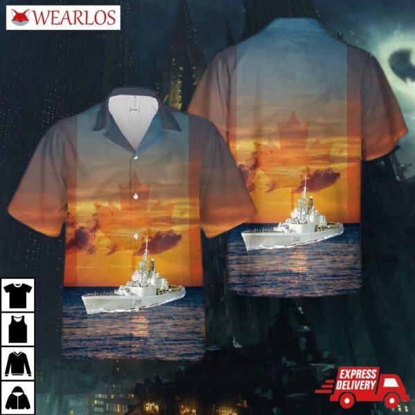 Royal Canadian Navy Rcn Hmcs Fraser (ddh 233) St. Laurent-class Destroyer Escort Hawaiian Shirt