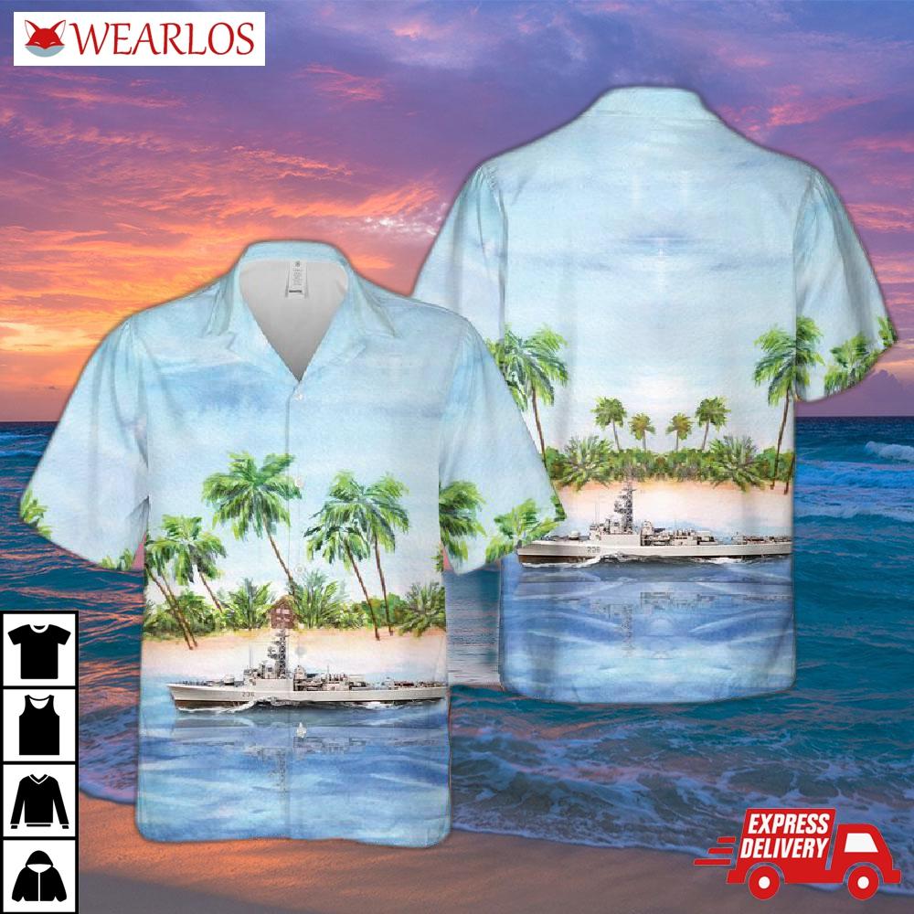 Royal Canadian Navy Rcn Hmcs Gatineau (dde 236) Restigouche-class Destroyer Hawaiian Shirt