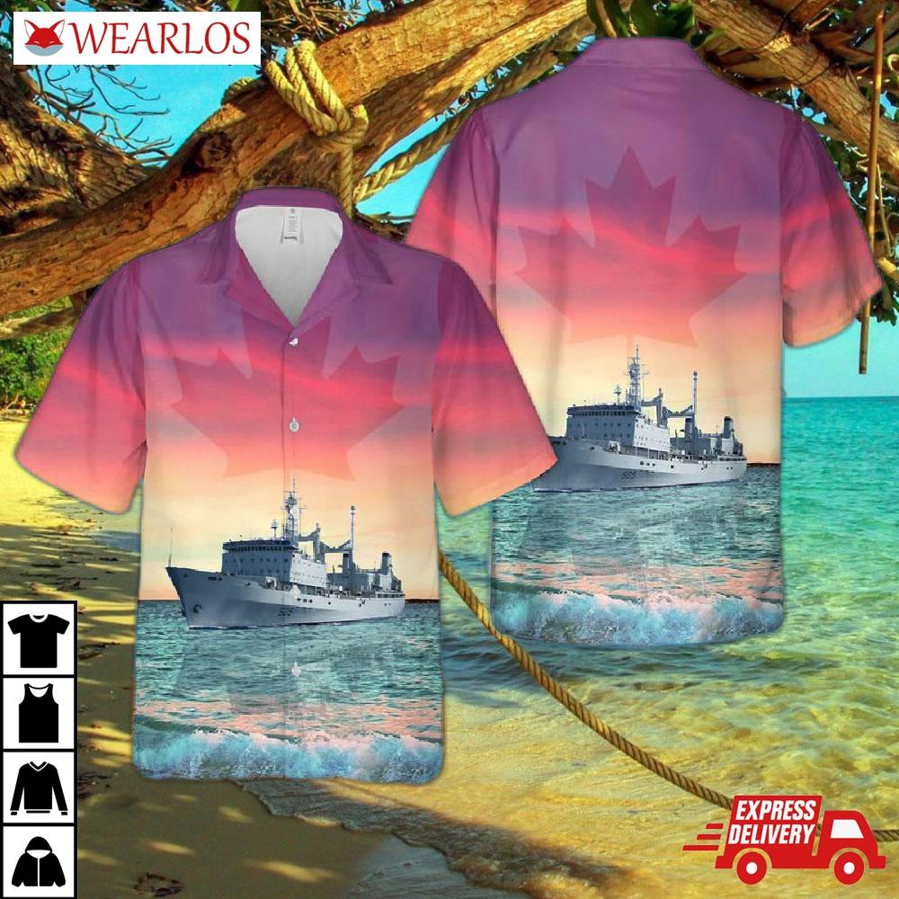Royal Canadian Navy Rcn Hmcs Protecteur (aor 509) Protecteur-class Replenishment Oiler Hawaiian Shirt