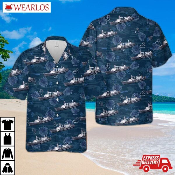 Royal Canadian Navy Rcn Hmcs Provider (aor 508) Replenishment Oiler Hawaiian Shirt
