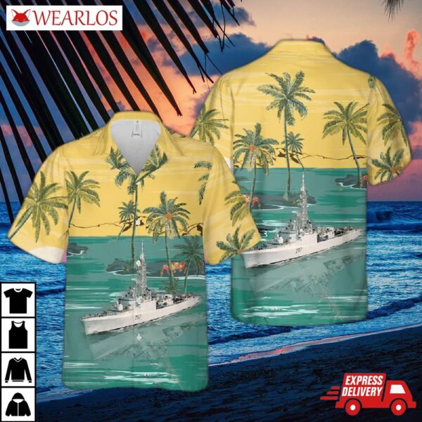 Royal Canadian Navy Rcn Hmcs Restigouche (dde 257) Restigouche-class Destroyer Hawaiian Shirt