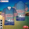 Royal Canadian Navy Rcn Hmcs Saskatchewan (dde 262) Mackenzie-class Destroyer Hawaiian Shirt