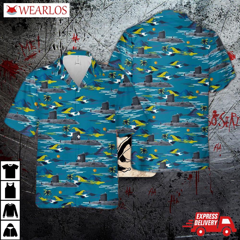 Royal Canadian Navy Victoria Class Submarine Hawaiian Shirt