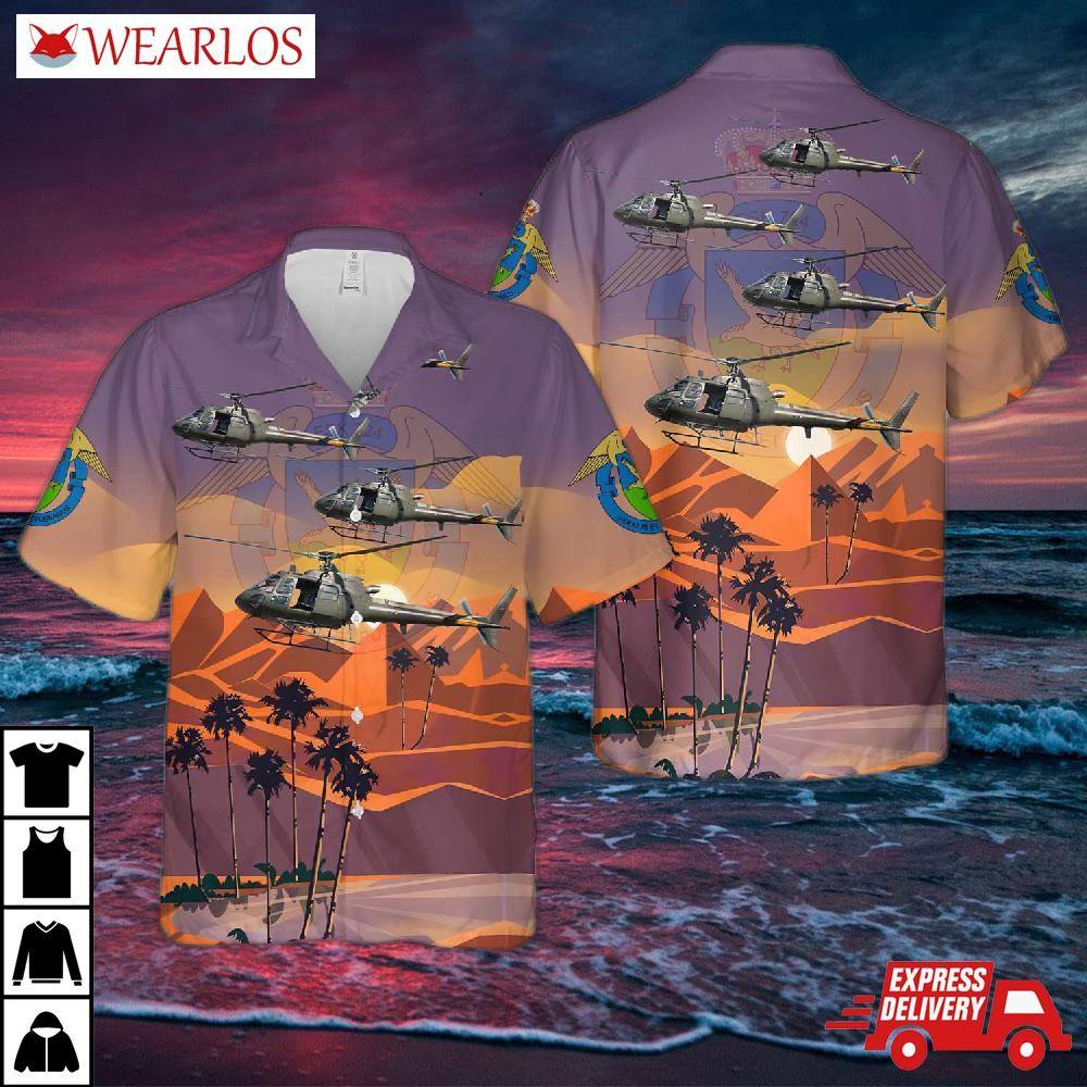 Royal Danish Air Force Eskadrille 724 As550 C2 Fennec Hawaiian Shirt