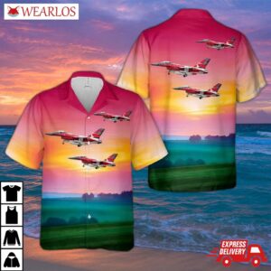 Royal Danish Air Force F-16am Hawaiian Shirt