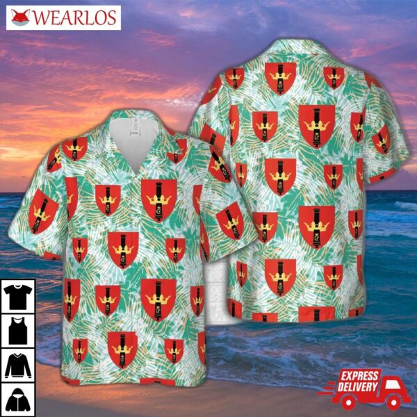 Royal Danish Army Artillery Regiment (danske Artilleriregiment) Hawaiian Shirt
