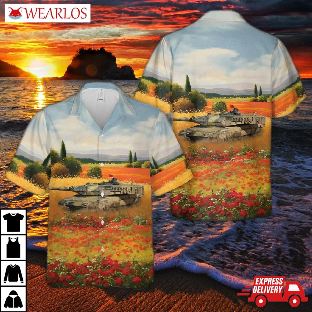 Royal Danish Army Leopard 2a5dk Hawaiian Shirt