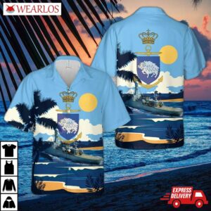 Royal Danish Navy Kongelige Danske Marine - Ocean Patrol Frigate F 359 Hdms Vaedderen Hawaiian Shirt