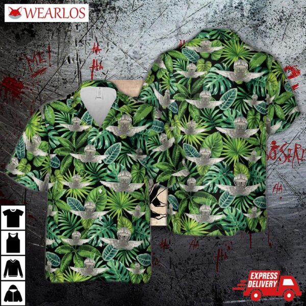 Royal Hungarian Army Paratrooper Badge Hawaiian Shirt